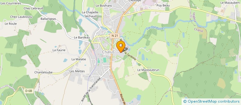 localisation de l'entreprise MONSIEUR RENE ASTIER à CHALUS