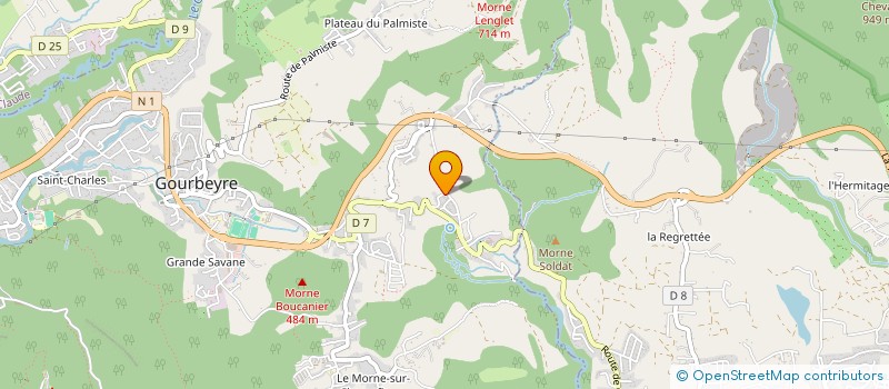 localisation de l'entreprise MONSIEUR RENE ATHANASE  GOURBEYRE