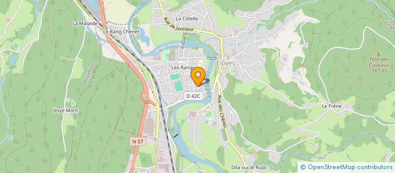 localisation de l'entreprise MONSIEUR RENE AUBERT  ELOYES