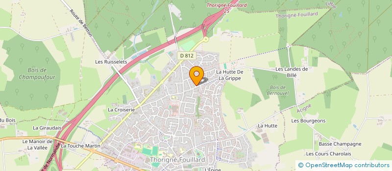localisation de l'entreprise MONSIEUR RENE AUBIN à THORIGNE-FOUILLARD