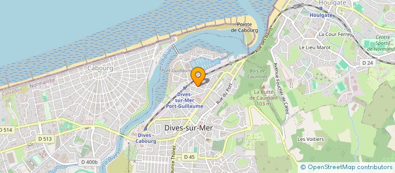 localisation de l'entreprise MONSIEUR RENE AUBINE  DIVES-SUR-MER