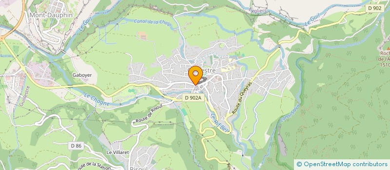 localisation de l'entreprise MONSIEUR RENE AUDIFFREN à GUILLESTRE