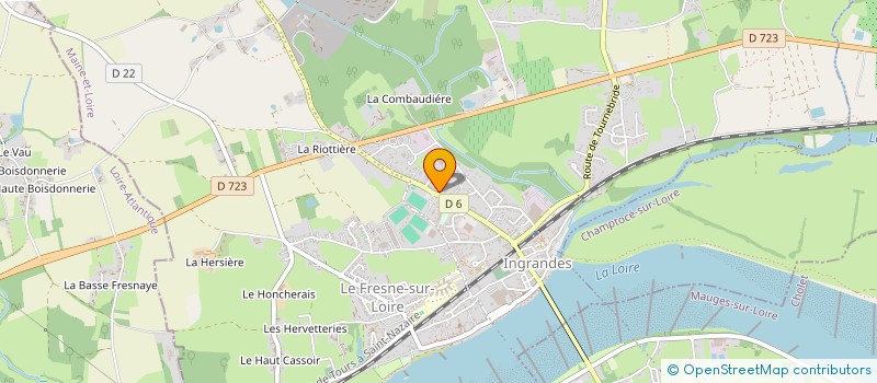 localisation de l'entreprise MONSIEUR RENE AUDOUIN à INGRANDES-LE-FRESNE-SUR-LOIRE