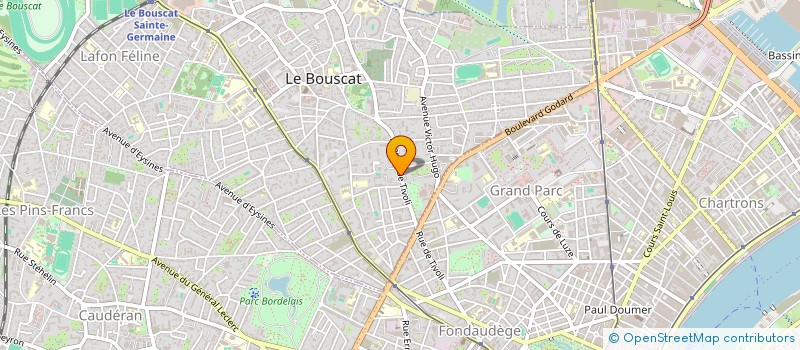 localisation de l'entreprise MONSIEUR RENE AYGUESPARSSE  LE BOUSCAT