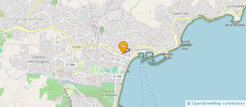 localisation de l'entreprise MONSIEUR RENE BACCIGALUPPI à LE LAVANDOU