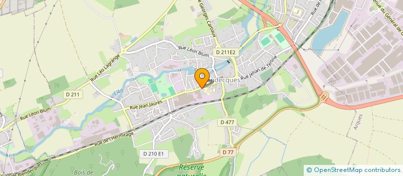 localisation de l'entreprise MONSIEUR RENE BACKER  BLENDECQUES