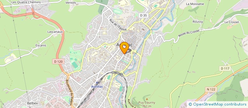localisation de l'entreprise MONSIEUR RENE BADUEL à AURILLAC