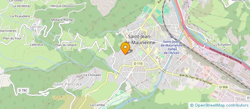 localisation de l'entreprise MONSIEUR RENE BALMAIN  SAINT-JEAN-DE-MAURIENNE