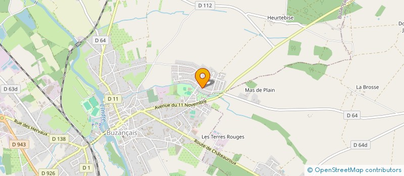 localisation de l'entreprise MONSIEUR RENE BARBONNAIS à BUZANCAIS