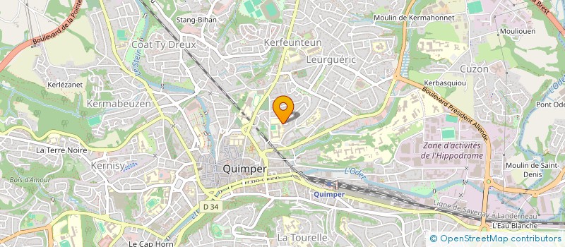 localisation de l'entreprise MONSIEUR RENE BARBOTIN à QUIMPER