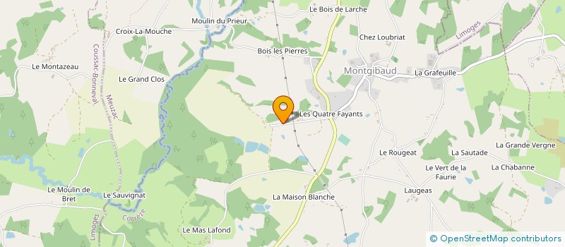 localisation de l'entreprise MONSIEUR RENE BARDET  MONTGIBAUD