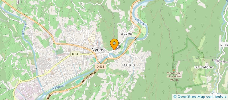 localisation de l'entreprise MONSIEUR RENE BARNIER  NYONS