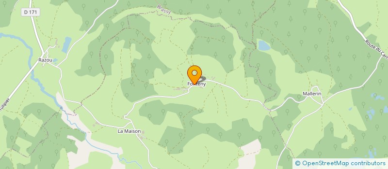 localisation de l'entreprise MONSIEUR RENE BAROIN à OUROUX EN MORVAN