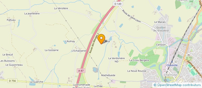 localisation de l'entreprise MONSIEUR RENE BARRAULT  CHEMILLE-EN-ANJOU