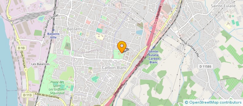 localisation de l'entreprise MONSIEUR RENE BARREAU  CARBON BLANC