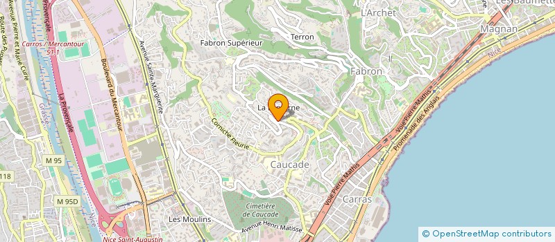 localisation de l'entreprise MONSIEUR RENE BARRIERE à NICE