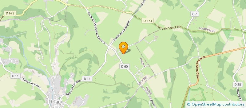 localisation de l'entreprise MONSIEUR RENE BATTUT  THEGRA