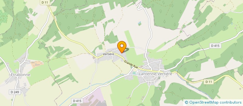 localisation de l'entreprise MONSIEUR RENE BAUD  LANTENNE-VERTIERE