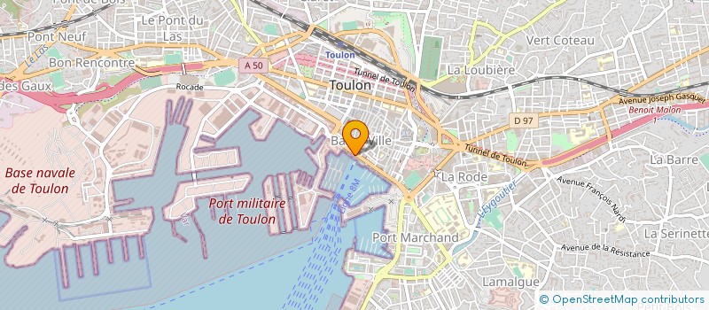 localisation de l'entreprise MONSIEUR RENE BAUER à TOULON