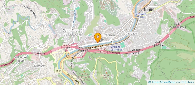 localisation de l'entreprise MONSIEUR RENE BAVIERA  NICE