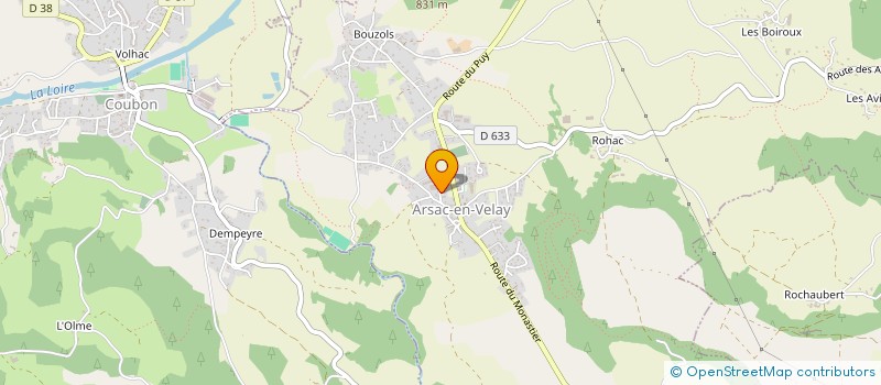 localisation de l'entreprise MONSIEUR RENE BAY  ARSAC-EN-VELAY