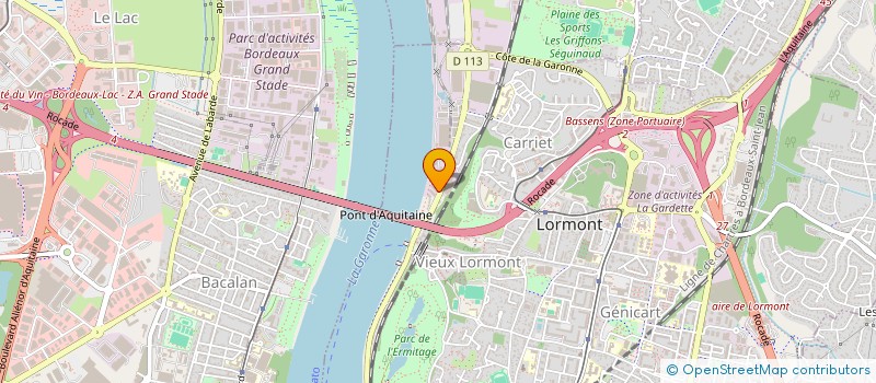 localisation de l'entreprise MONSIEUR RENE BAYLE  LORMONT