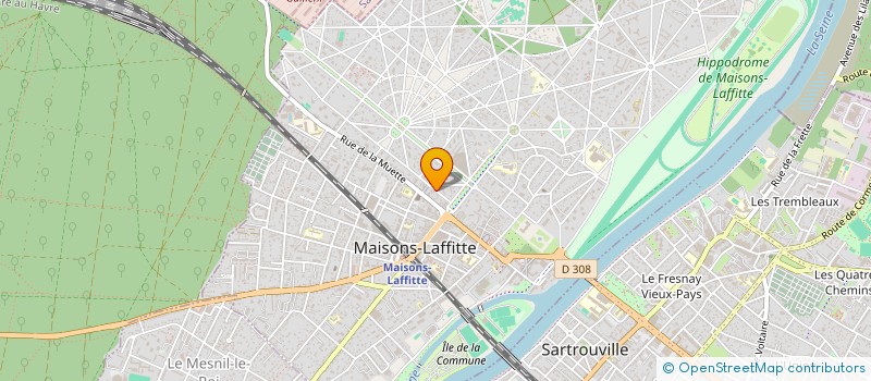 localisation de l'entreprise MONSIEUR RENE BEAUVILLAIN  MAISONS-LAFFITTE