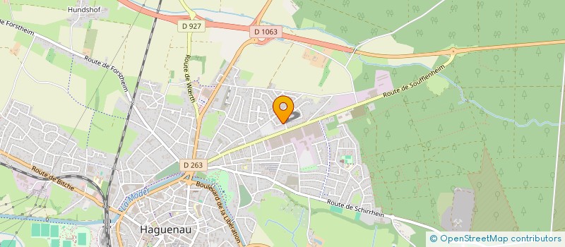 localisation de l'entreprise MONSIEUR RENE BEBON  HAGUENAU