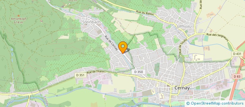 localisation de l'entreprise MONSIEUR RENE BECKER  STEINBACH