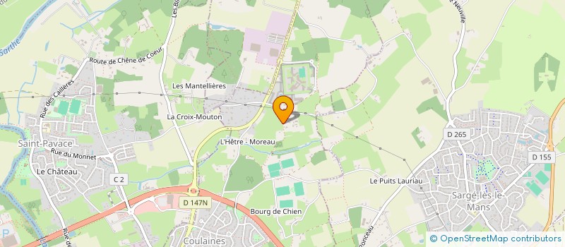 localisation de l'entreprise MONSIEUR RENE BEDOUAIN  COULAINES