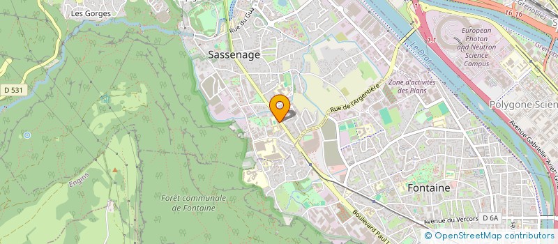 localisation de l'entreprise MONSIEUR RENE BELBEZIER  SASSENAGE