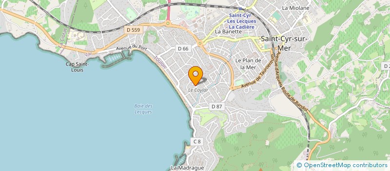 localisation de l'entreprise MONSIEUR RENE BELIEU à SAINT-CYR-SUR-MER