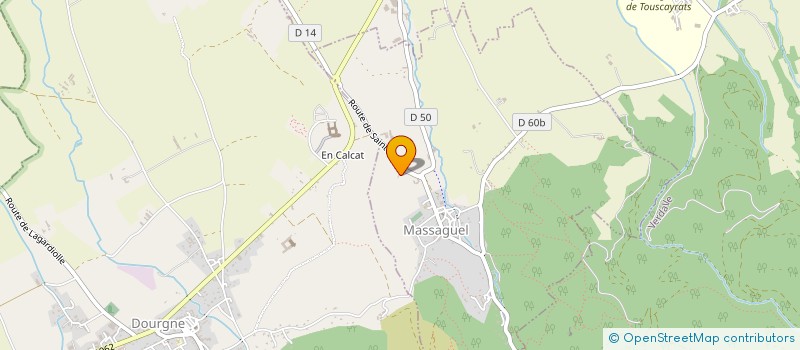 localisation de l'entreprise MONSIEUR RENE BELLOCQ  SAINT-AMANCET