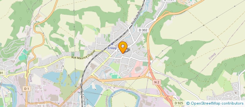 localisation de l'entreprise MONSIEUR RENE BELOT  CROUY