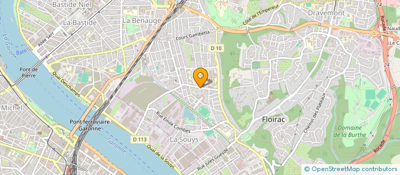 localisation de l'entreprise MONSIEUR RENE BELY  FLOIRAC