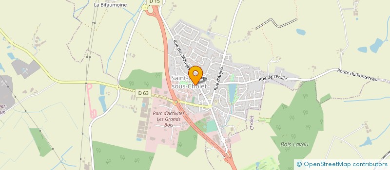 localisation de l'entreprise MONSIEUR RENE BENETEAU à SAINT-LEGER-SOUS-CHOLET