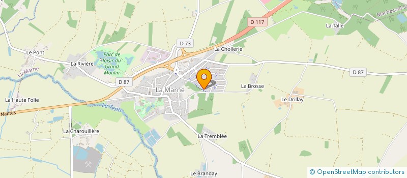 localisation de l'entreprise MONSIEUR RENE BERGER  LA MARNE