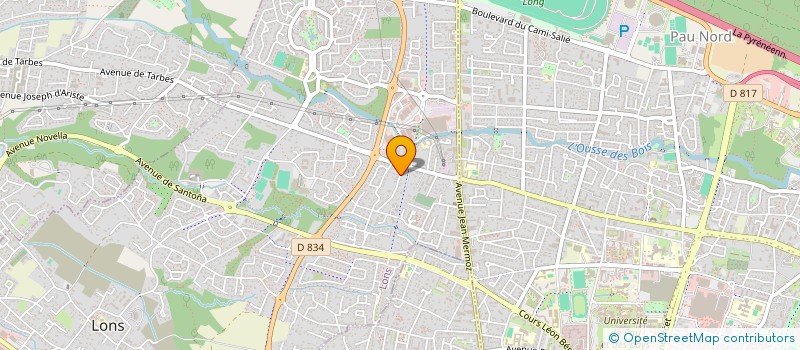 localisation de l'entreprise MONSIEUR RENE BERGEZ à LONS