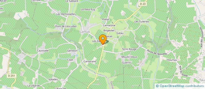 localisation de l'entreprise MONSIEUR RENE BERNIER  LANSAC