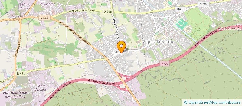 localisation de l'entreprise MONSIEUR RENE BERNUZ à GIGNAC-LA-NERTHE