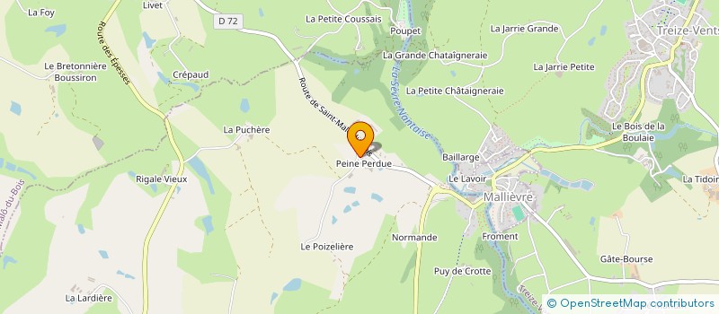 localisation de l'entreprise MONSIEUR RENE BERTRAND  LES EPESSES