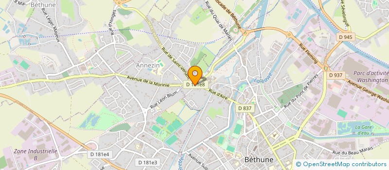 localisation de l'entreprise MONSIEUR RENE BIALASIK  BETHUNE