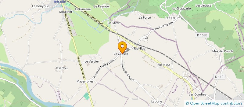 localisation de l'entreprise MONSIEUR RENE BIARD à CAVAGNAC