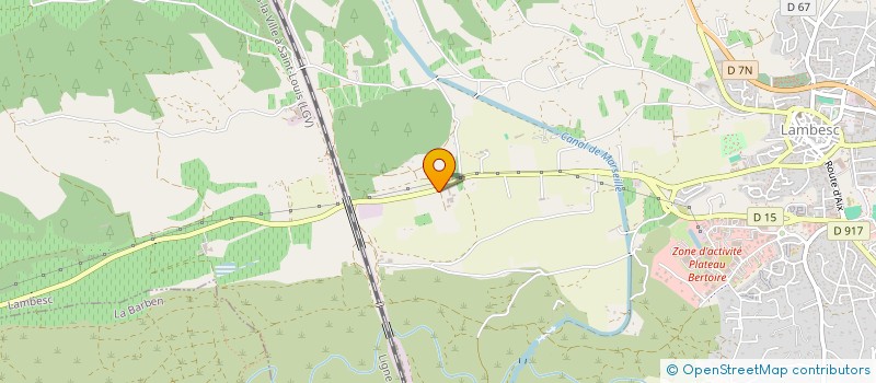 localisation de l'entreprise MONSIEUR RENE BICHAIRON  LAMBESC
