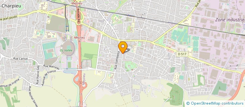 localisation de l'entreprise MONSIEUR RENE BIDAUD  MEYZIEU