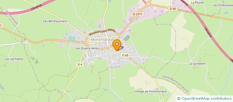 localisation de l'entreprise MONSIEUR RENE BIDET à MONTMARAULT