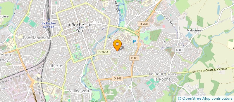 localisation de l'entreprise MONSIEUR RENE BINAUD à LA ROCHE-SUR-YON