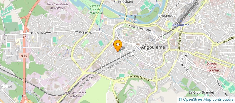 localisation de l'entreprise MONSIEUR RENE BIQUILLON à ANGOULEME
