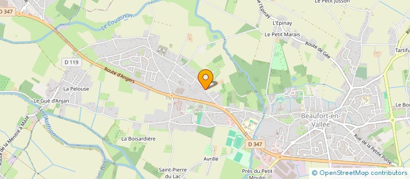 localisation de l'entreprise MONSIEUR RENE BISOULLIER  BEAUFORT-EN-ANJOU