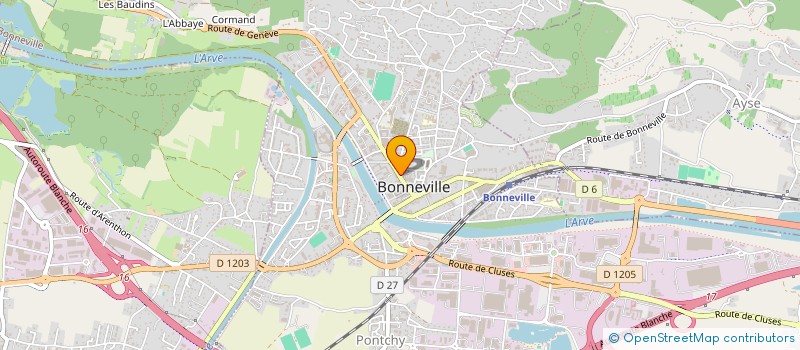 localisation de l'entreprise MONSIEUR RENE BLANC  BONNEVILLE